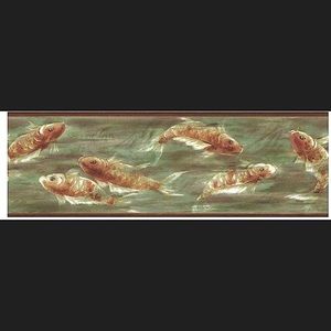 Brewster Asian Koi Wallpaper Border 80B64167